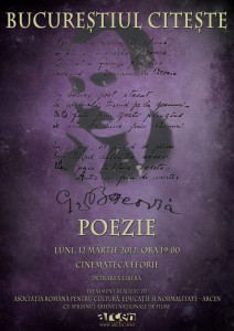 Bucurestiul citeste poezie- Seara George Bacovia